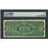 Image 2 : 1861 $5 Demand Note New York Fr.1 PMG Very Fine 20