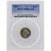 Image 1 : 1874 Three Cent Nickel Proof Coin PCGS PR65CAM