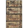 Image 1 : Set of 1852 $1/2/3/5 The Cochituate Bank Obsolete Notes