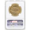 Image 2 : 1908 No Motto $20 St. Gaudens Double Eagle Gold Coin NGC MS61