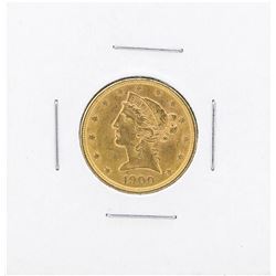 1900 $5 Liberty Head Half Eagle Gold Coin