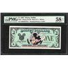 Image 1 : 1987 $1 Disney Dollars Note PMG Choice About Uncirculated 58EPQ