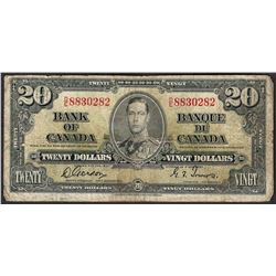 1937 $20 Bank of Canada Note