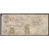 Image 2 : 1861 $5 The Egg Harbor Bank Obsolete Note