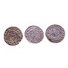 Image 2 : Lot of (3) 1540-1590 KB Hungary Ferdinand I - Madonna & Child Silver Denar Coins
