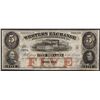 Image 1 : 1857 $5 The Western Exchange Nebraska Obsolete Note