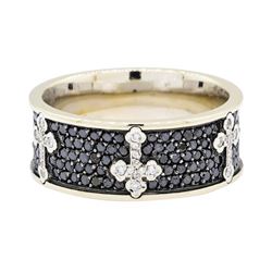 14KT White Gold 2.62 ctw Black Diamond Ring