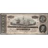 Image 1 : 1864 $20 Confederate States of America Note