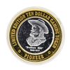 Image 1 : .999 Silver Pioneer Hotel & Gambling Hall $10 Casino Limited Edition Gaming Toke