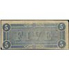 Image 2 : 1864 $5 Confederate States of America Note