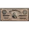Image 1 : 1864 $50 Confederate States of America Note