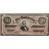 Image 1 : 1864 $50 Confederate States of America Note