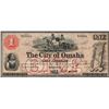 Image 1 : 1857 $1 The City of Omaha Obsolete Note
