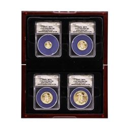 2012 American Gold Eagle (4) Coin Set ANACS MS70 First Strike