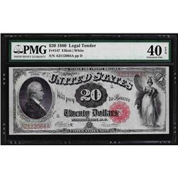 1880 $20 Legal Tender Note Fr.147 PMG Extremely Fine 40EPQ