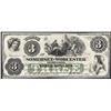 Image 1 : 1862 $3 The Somerset and Worcester Savings Bank Obsolete Note
