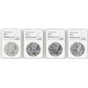Image 1 : Lot of 1986-1989 $1 American Silver Eagle Coins NGC MS69