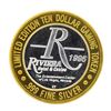 Image 2 : .999 Silver Riviera Hotel & Casino $10 Casino Limited Edition Gaming Token