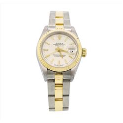 Rolex 18KT Two Tone Gold Datejust Ladies Wristwatch