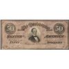 Image 1 : 1864 $50 Confederate States of America Note