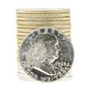Image 1 : Roll of (20) 1963 Brilliant Uncirculated Franklin Half Dollar Silver Coins