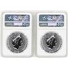 Image 2 : Lot of (2) 2018 Niue $2 Star Wars Stormtrooper Silver Coins NGC MS70 Early Relea