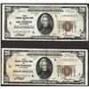 Image 1 : Lot of (2) 1929 $20 The Federal Reserve Bank of San Francisco Notes