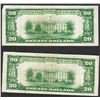 Image 2 : Lot of (2) 1929 $20 The Federal Reserve Bank of San Francisco Notes