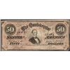 Image 1 : 1864 $50 Confederate States of America Note