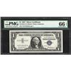 Image 1 : 1957 $1 Silver Certificate Note Fr.1619 PMG Gem Uncirculated 66EPQ