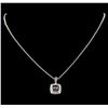 Image 2 : David Yurman .925 Silver 1.50 ctw Quartz and Diamond Pendant with Chain