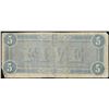 Image 2 : 1864 $5 Confederate States of America Note