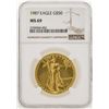 Image 1 : 1987 $50 American Gold Eagle Coin NGC MS69