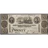 1840 $20 The Chesapeake & Ohio Canal Company Obsolete Bank Note