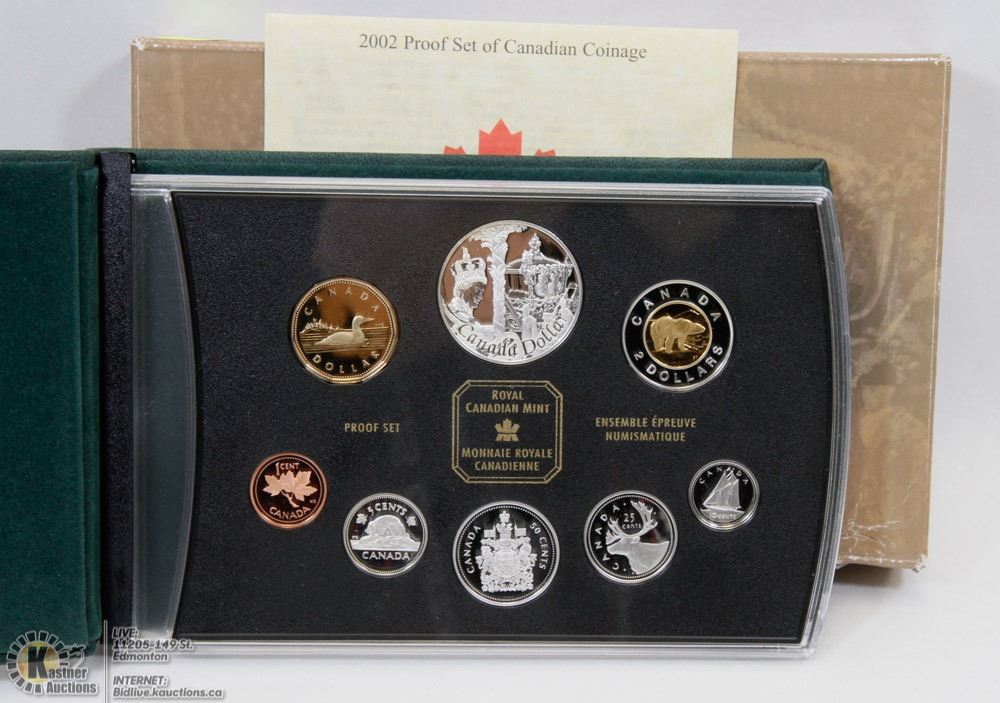 2002 CANADIAN ROYAL MINT 8 COIN PROOF SET /"GOLDEN JUBILEE/" /"STERLING SILVER/" !!!