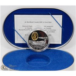 1999 CANADIAN $20 SILVER COIN, POWERED FLIGHT IN