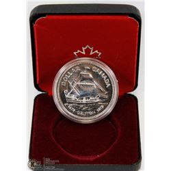 1979 CANADIAN PROOF SILVER DOLLAR IN DISPLAY