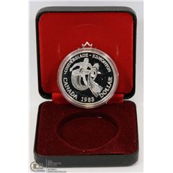 1983 CANADIAN PROOF SILVER DOLLAR IN DISPLAY
