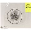 Image 1 : 2006 CANADIAN 1-OZ FINE SILVER $5 COIN