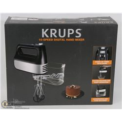 KRUPS 10-SPEED DIGITAL HAND MIXER
