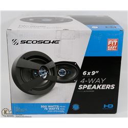 SCOSCHE 6X9" 4 WAY SPEAKERS