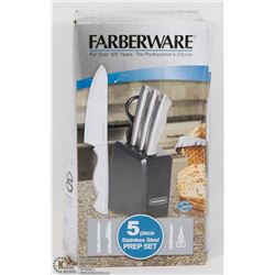 FARBERWARE 5PC STAINLESS STEEL PREP SET
