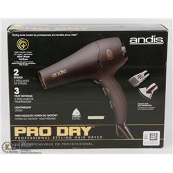 ANDIS PRO DRY PROFESSIONAL STYLING HAIR DRYER