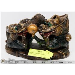 VINTAGE ORIENTAL DRAGON STATUETTE