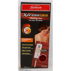 SUNBEAM XPRESS HEAT STANDARD SIZE HEATING PAD