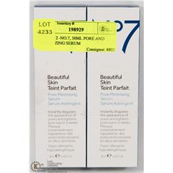 LOT OF 2 -NO.7, 30ML PORE AND MINIMIZING SERUM