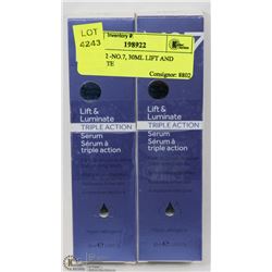 LOT OF 2 -NO.7, 30ML LIFT AND LUMINATE