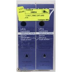 LOT OF 2 -NO.7, 30ML LIFT AND LUMINATE