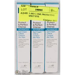 LOT OF 3 -NO.7, 15ML PROTECTIVE AND PERFECT EYE