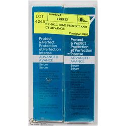 LOT OF 2 -NO.7, 30ML PROTECT AND PERFECT ADVANCE